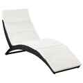 Poly Rattan Sonnenliege Klappbare Gartenliege Relaxliege Auflage Liegestuhl NEW