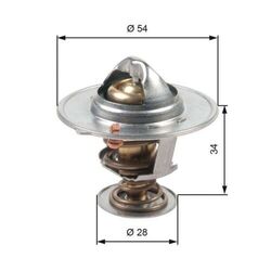 1x Thermostat, Kühlmittel GATES TH47685G1 passend für HYUNDAI KIA