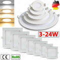 Set LED Panel Einbaustrahler Deckenleuchte Einbau Leuchte Spots Flach Küche slim