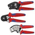 KNIPEX Selbsteinstellende Crimpzangen für Aderendhülsen, Front/Seiteneinführung