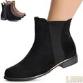 Damen Stiefeletten Chelsea Boots Booties Stiefel Damenschuhe Halbstiefel