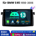 Für BMW E46 M3 8Kern 8GB+256GB Android13 Autoradio 9" GPS Navi CarPlay 2K SCREEN