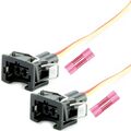 2x Einspritzdüsen Ersatz Stecker Kabel Einspritzventil passend für EV1 037906240