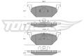 TOMEX Brakes Bremsbelagsatz Scheibenbremse TX 12-10 für VW POLO 5 6R1 6C1 JETTA