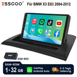 32G Für BMW X3 E83 2004-2012 Carplay Android 13 Autoradio GPS Navi WIFI RDS DAB+