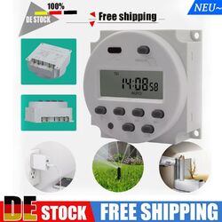 Digital LCD Zeitschaltuhr DC 12V 16A Programmierbar Timer Schalter Elektronisch