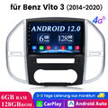 Vertikal 10" Android12 Autoradio für Mercedes Benz Vito W447 2014-2020 GPS Navi