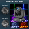 LED 150W Moving Head Beam 3Prisma 8Gobo Bühnenlicht DMX Lichhteffekt Weihnachten