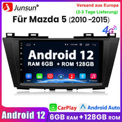 9" Für MAZDA5 2010-2015 Autoradio Android12 GPS Navi Wifi 4G+DAB Carplay 6+128GB