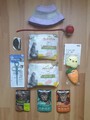 Katzenfutter Paket Almo Nature HFC  Natural Pawsome Spielzeug Pflege Medi Catnip