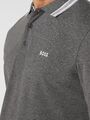 Hugo Boss Polo Longsleeve  Langarm Grau Gr. L Neu&Original