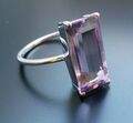 925 Sterling Silber Ring Rose de France Amethyst Gr. 18 Echtschmuck