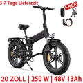 ENGWE E Bike 250W Elektrofahrräder Faltbares E-Mountainbike 48V 13Ah ENGINE X