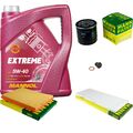 MANN Inspektionspaket 5 L MANNOL Extreme 5W-40 für Opel Astra F CC 1.6i 1.4i