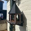 Classic bird feeder, octagonal house