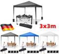 Anti-UV Pavillon 3x3m 3x6m Wasserdicht Faltpavillon Pop Up Partyzelt Gartenzelt