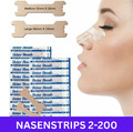 2-200 Nasenpflaster Nasenstrips Better Breath Besser Atmen Braun Transparent