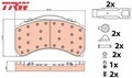 TRW GDB5116 Bremsbelagsatz für Scheibenbremse Bremsbelagsatz Bremsbeläge 