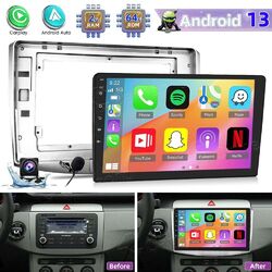 2+64GB ANDROID 13 AUTORADIO CAR PLAY NAVI GPS FÜR VW PASSAT B6 B7 CC MAGOTAN CAM