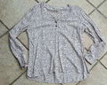 TAIFUN Damen Bluse beige braun gepunktet Gr. 40 top