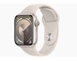 Apple Watch Series 9 41mm Aluminiumgehäuse mit Sportarmband - Polarstern, S/M...