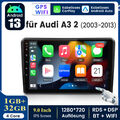 Für Audi A3 S3 RS3 8P Carplay 7"Autoradio Android 13 1+32G GPS Navi WIFI BT DAB+