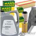 MANN FILTER INSPEKTIONSPAKET+5L VW ORIGINAL 0W30 MOTORÖL für AUDI A3 VW GOLF 5 6