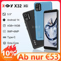 2025 Neu Android 14 Dual SIM Smartphone Ohne Vertrag Handy 4GB+16GB Octa-Core 4G