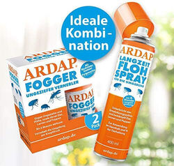 ARDAP Fogger 2 x 100ml - Effektiver Vernebler zur Ungeziefer- & Flohbekämpfung 