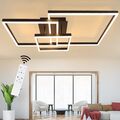 LED Design Deckenleuchte Dimmbar Deckenlampe mit Fernbedienung Wohnzimmer Flur