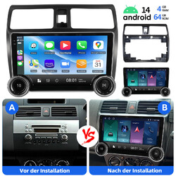 10" Android14 CarPlay Autoradio KAM DAB+ GPS Navi 4+64G Für Suzuki Swift 2003-10