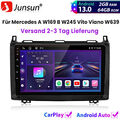 2+64G Carplay Android13 Autoradio GPS NAVI Für Mercedes W245 Vito Viano Sprinter