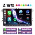 DAB+ Android 13 Autoradio Carplay GPS Für VW Golf 5 6 Polo 6R Passat Altea Leon