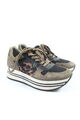 NERO GIARDINI Plateausneaker Damen Gr. DE 36 creme-braun-schwarz Casual-Look