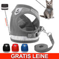 Hundegeschirr Hunde Katzen Brustgeschirr verstellbar GrS M L gepolstert Nylon