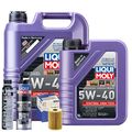 Motoröl 5W40 LIQUI MOLY Synthoil High Tech 6L+MAHLE Ölfilter +Spülung +Cera Tec