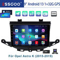 Für Opel Astra K 15-19 Autoradio Android 13 Carplay 32G DAB GPS Nav WIFI KAM RDS