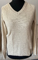 BASLER zeitlos schön Damen Strick Pullover XS Beige Viskose-Mix Kaschmir Reißver