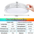 60W RGB Deckenleuchte LED Hängelampe Zimmerleuchte Lüster mit Fernbedienung IP44