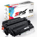 4x Toner 55X CE255X Schwarz Kompatibel für HP Laserjet Enterprise P3015 Drucker