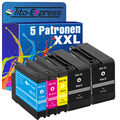 5 Patronen passend für HP 932/933 XL OfficeJet 6700 Premium 7610 7110 6600 7510 