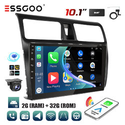 10" Carplay Android 13 Autoradio GPS Nav DAB+ Kam Für Suzuki Swift III 2005-2010