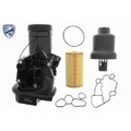 1x Gehäuse, Ölfilter VAICO V10-3699 passend für AUDI SEAT SKODA VW VAG