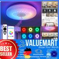 36W RGB LED Deckenleuchte mit Bluetooth Lautsprecher Deckenlampe mit Fernbedi...