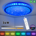 RGB LED Deckenleuchte Dimmbar Sternenhimmel Flur Wohn Schlafzimmer Deckenlampe