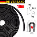 10m Kantenschutz Kantenschutzprofil schwarz Keder Band Klemm Profil Gummi PVC DE