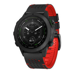 Silikon+Leder Armband Quick Fit für Garmin Fenix 7 7X 6 6X Epix Pro 5X Plus 3HR