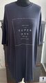 Superdry Kleid Hängerchen Tunika T-Shirt Kleid Bluse Gr 42 Kurz Sommerkleid Blau