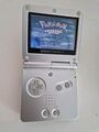 Nintendo Game Boy Advance SP Silber Handheld-Spielkonsole