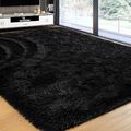 Flauschige Teppiche Hochflor Shaggy Teppich Langflor Wohnzimmer Pflegeleicht DHL